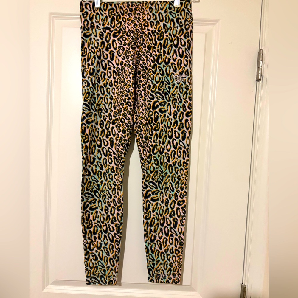 Reebok Classics Halloween Leopard-Print High-Rise Leggings
Color: Frost Berry